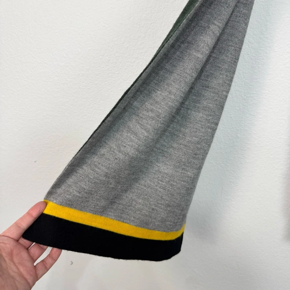 Banana Republic Green Gray Wool Blend Men’s‎ Rectangle Winter Scarf